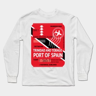 trinidad and tobago port of spain travel ticket. Long Sleeve T-Shirt